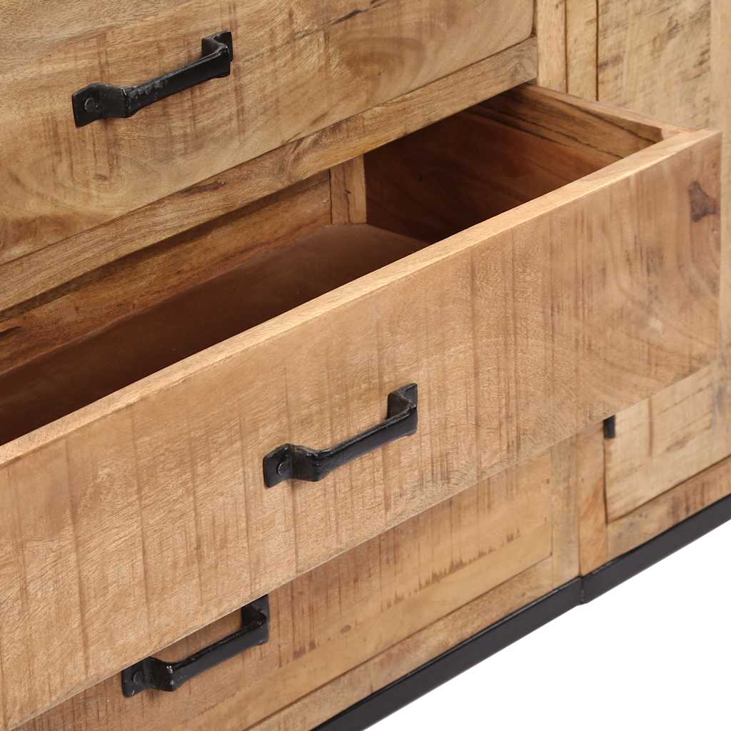 skænk 140x35x75 cm massivt mangotræ