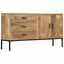 skænk 140x35x75 cm massivt mangotræ