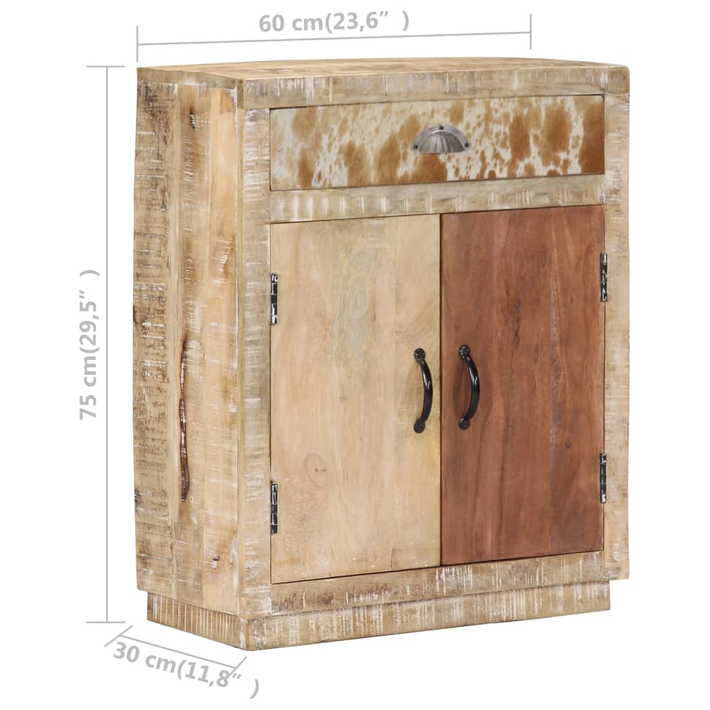 skænk 60x30x75 cm massivt mangotræ