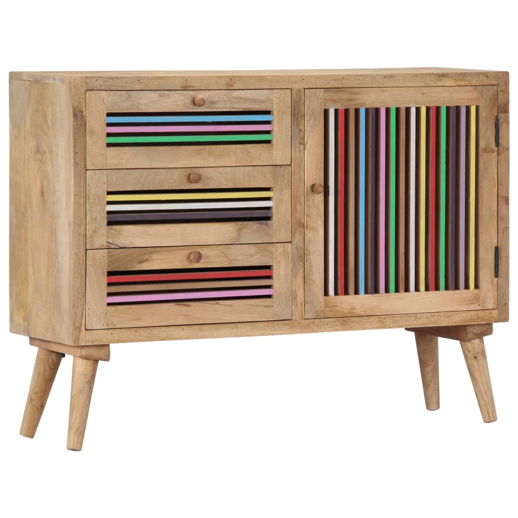 skænk 100x30x75 cm massivt mangotræ