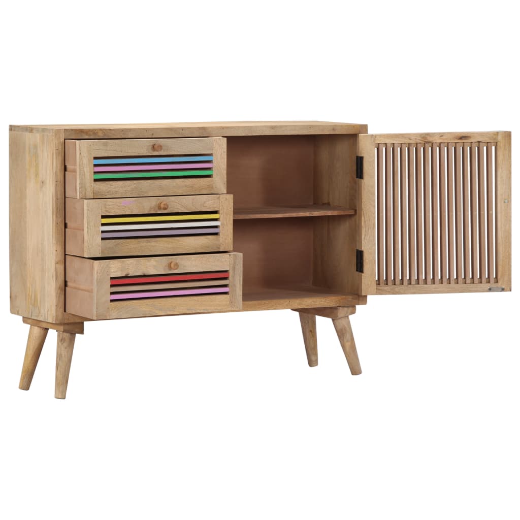 skænk 100x30x75 cm massivt mangotræ