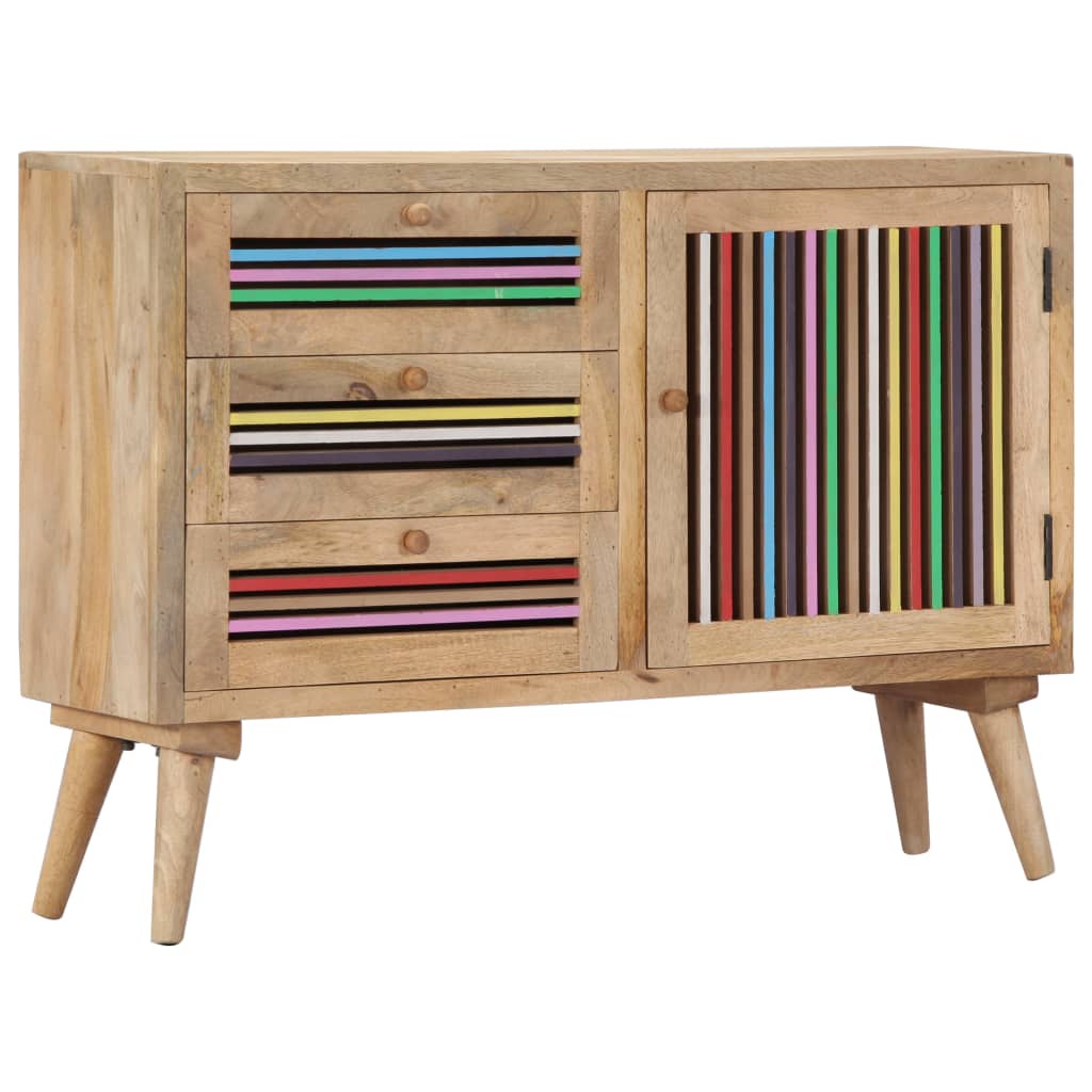 skænk 100x30x75 cm massivt mangotræ