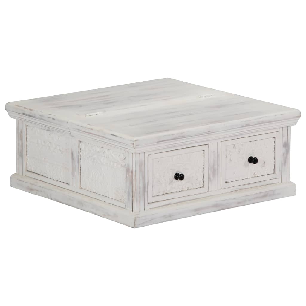sofabord 70x70x30 cm massivt mangotræ