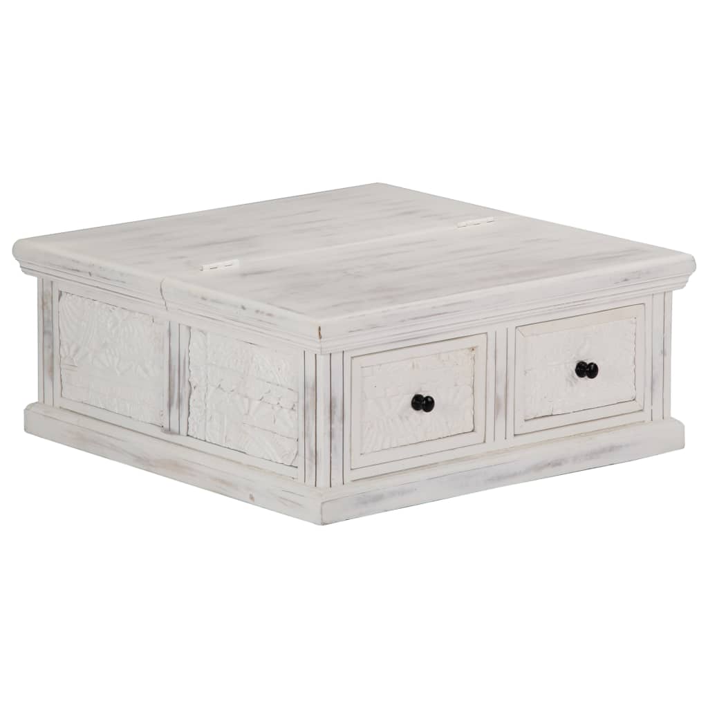 sofabord 70x70x30 cm massivt mangotræ
