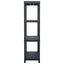 opbevaringsreoler 2 stk. 60 x 30 x 138 cm plastik sort
