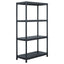 opbevaringsreoler 5 stk. 60 x 30 x 138 cm plastik sort