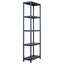 opbevaringsreoler 2 stk. 125 kg 60 x 30 x 180 cm plastik sort