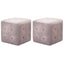 sengeskabe 2 stk. 30 x 30 x 30 cm fløjlsstof pink
