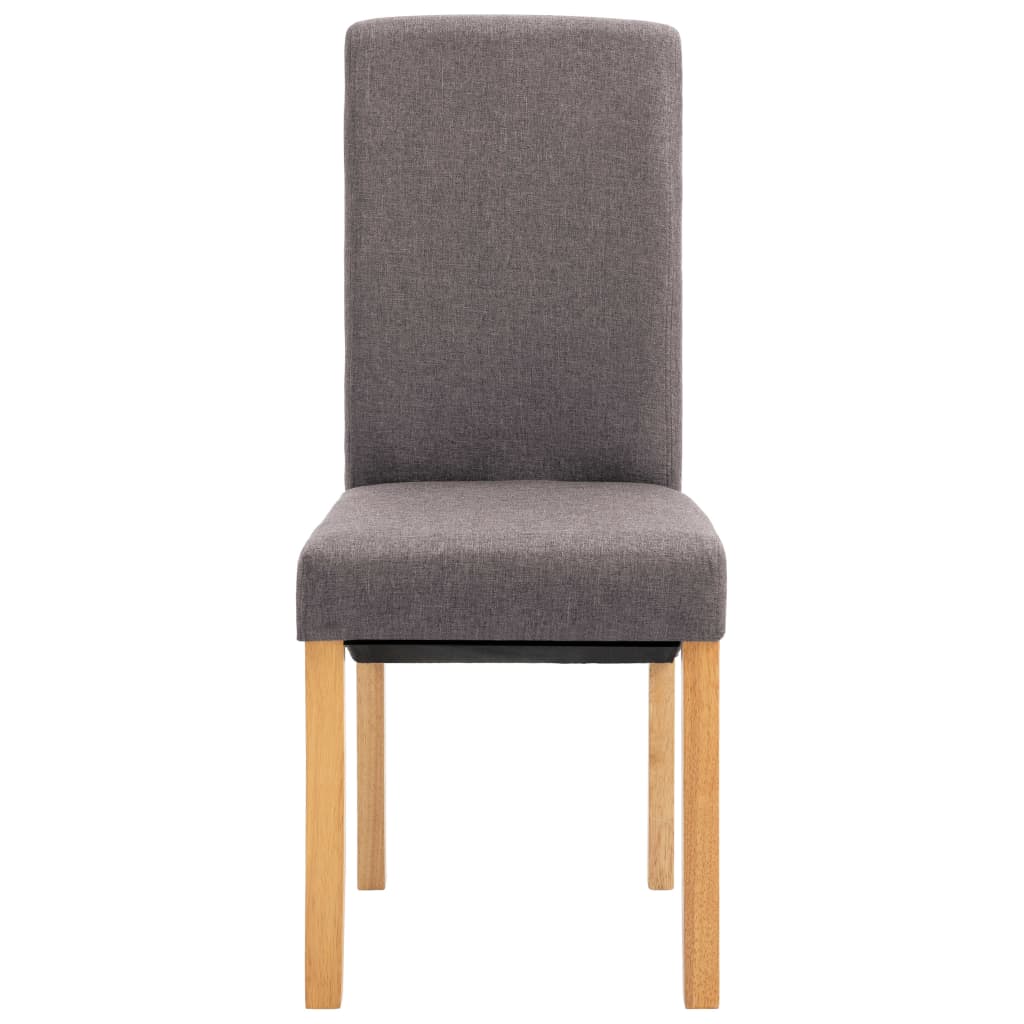 spisebordsstole 4 stk. stof gråbrun