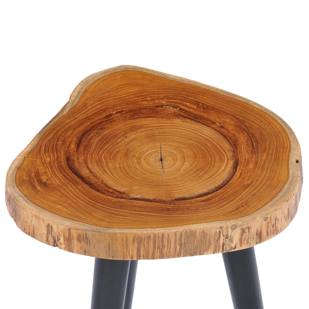 sofabord 40 x 45 cm massivt teaktræ
