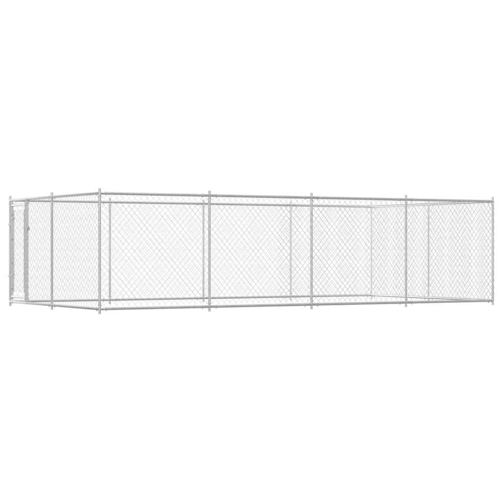udendørs hundeløbegård 7,6 x 3,8 x 1,9 m
