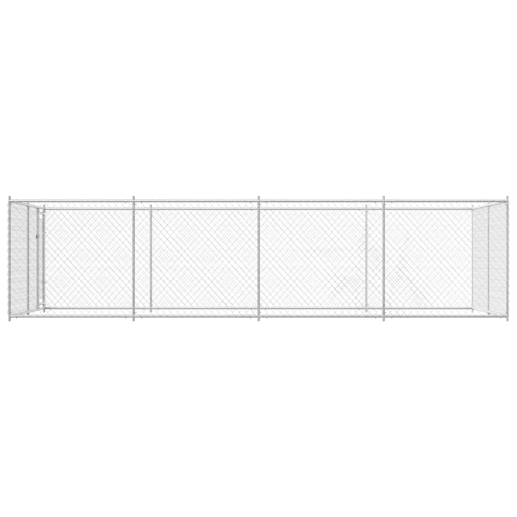 udendørs hundeløbegård 7,6 x 3,8 x 1,9 m