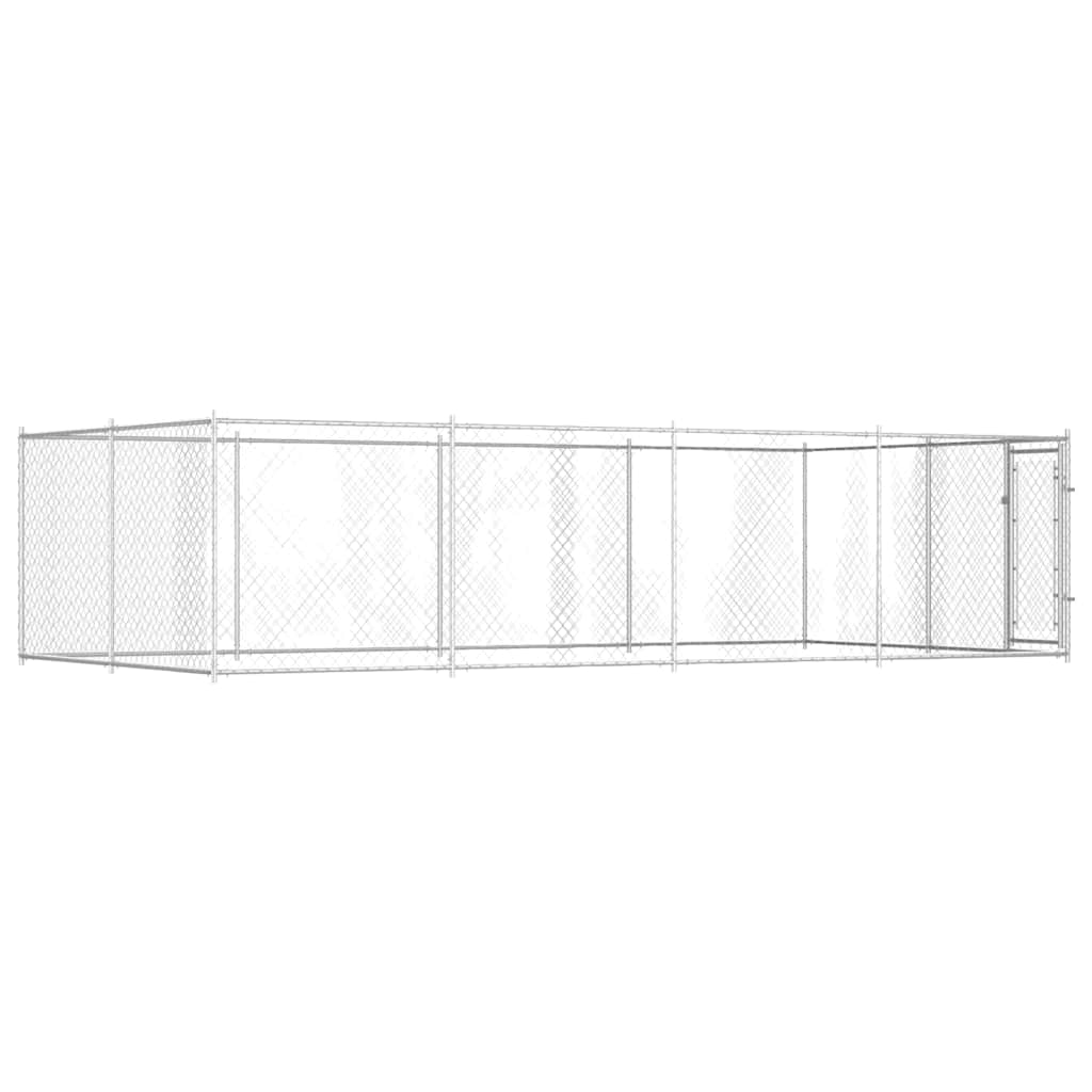 udendørs hundeløbegård 7,6 x 3,8 x 1,9 m