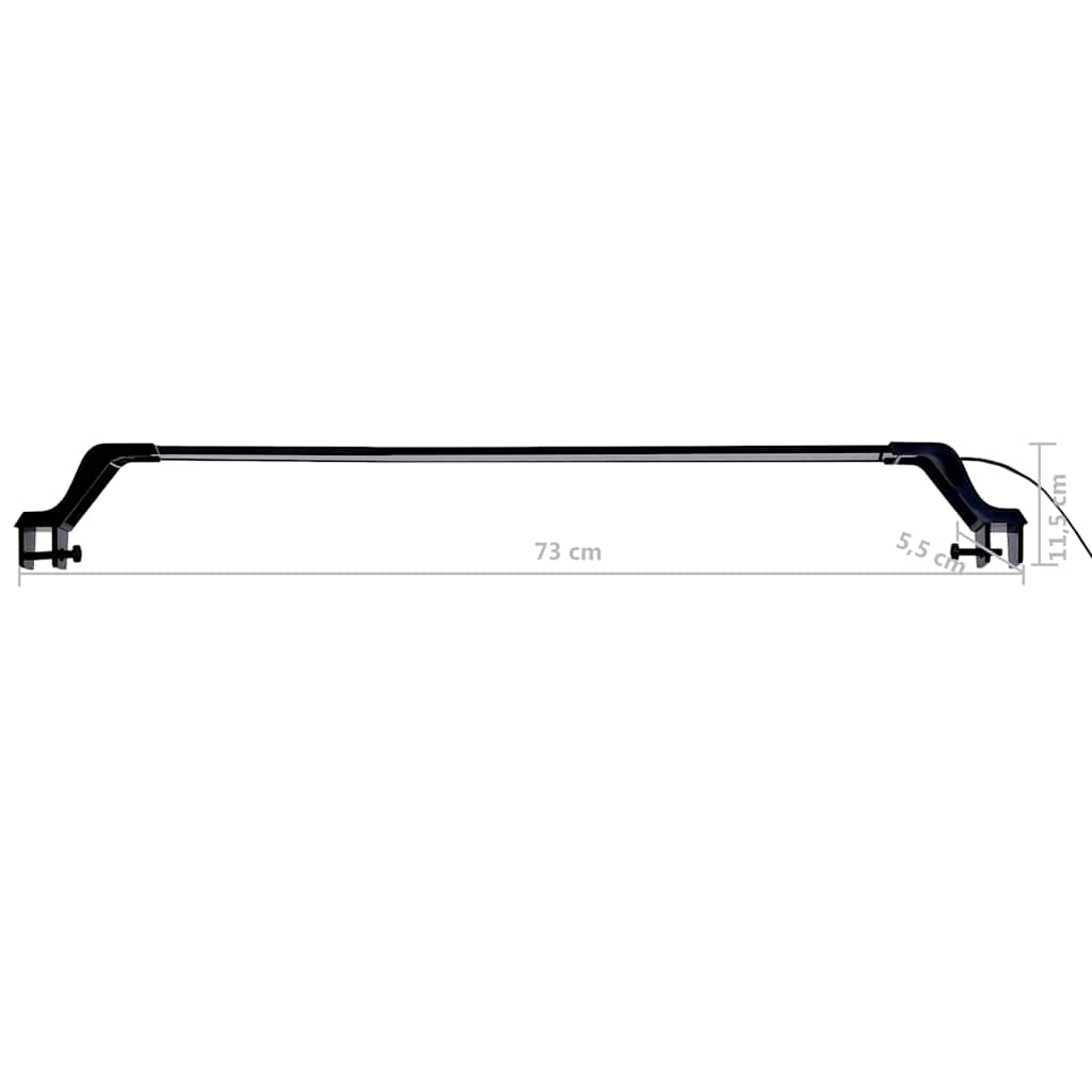 LED-lampe til akvarium med klemmer 75-90 cm blå og hvid