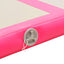 oppustelig gymnastikmåtte med pumpe 300 x 100 x 10 cm PVC Pink