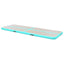 oppustelig gymnastikmåtte med pumpe 400 x 100 x 10 cm PVC grøn