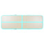 oppustelig gymnastikmåtte med pumpe 600 x 100 x 10 cm PVC grøn