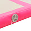 oppustelig gymnastikmåtte med pumpe 800 x 100 x 10 cm PVC Pink