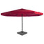 haveparasol m. transportabel fod rød