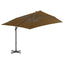 haveparasol m. transportabel fod gråbrun