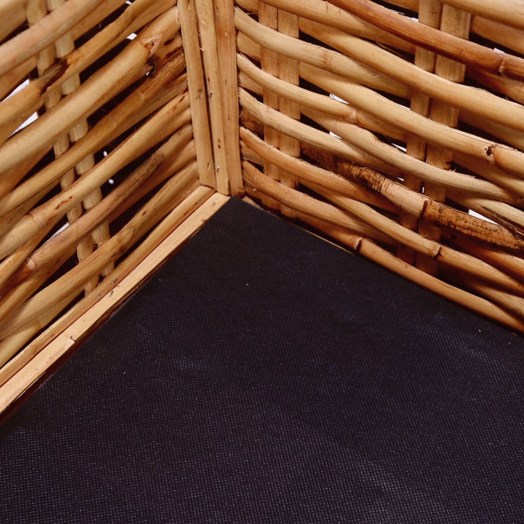 3-personers havesofa naturligt rattan