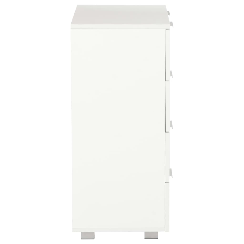 kommode 60x35x80 konstrueret træ hvid højglans