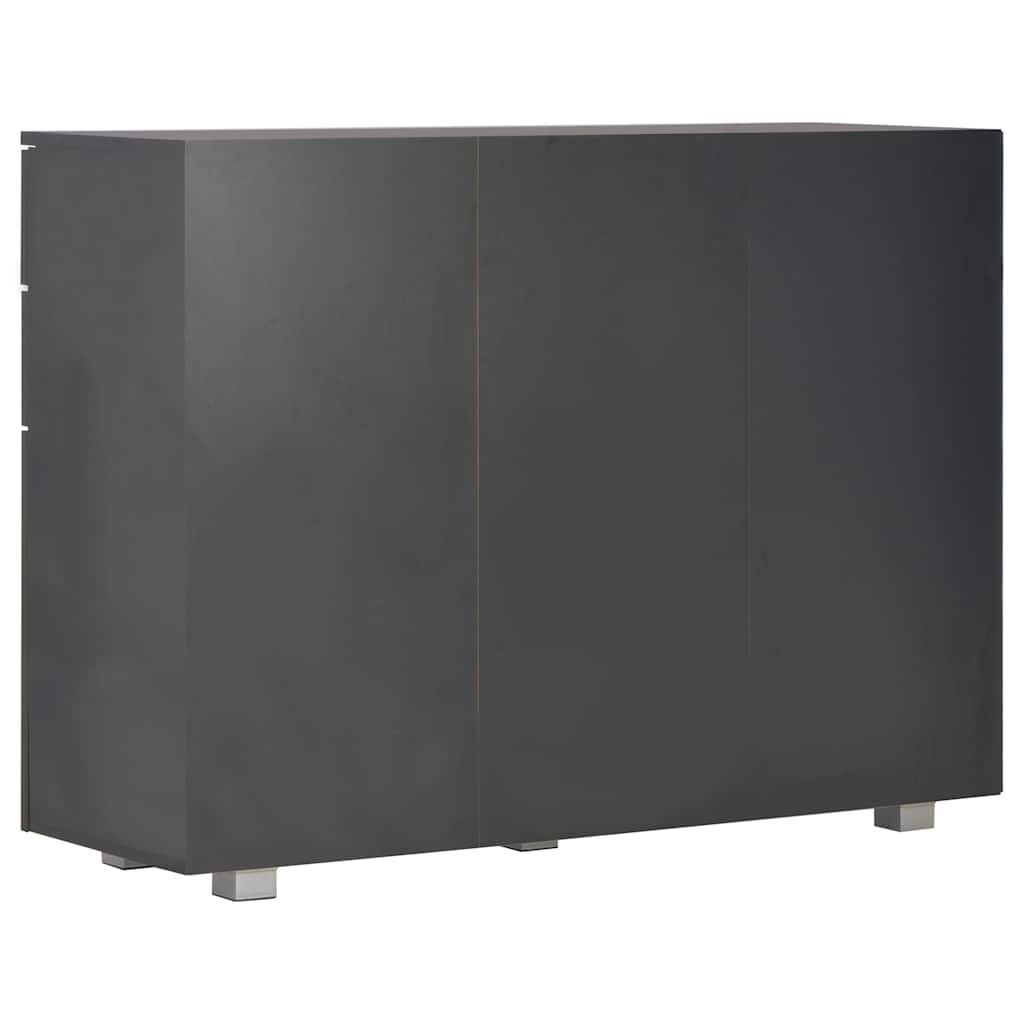 skænk 107x35x80,5 cm sort højglans