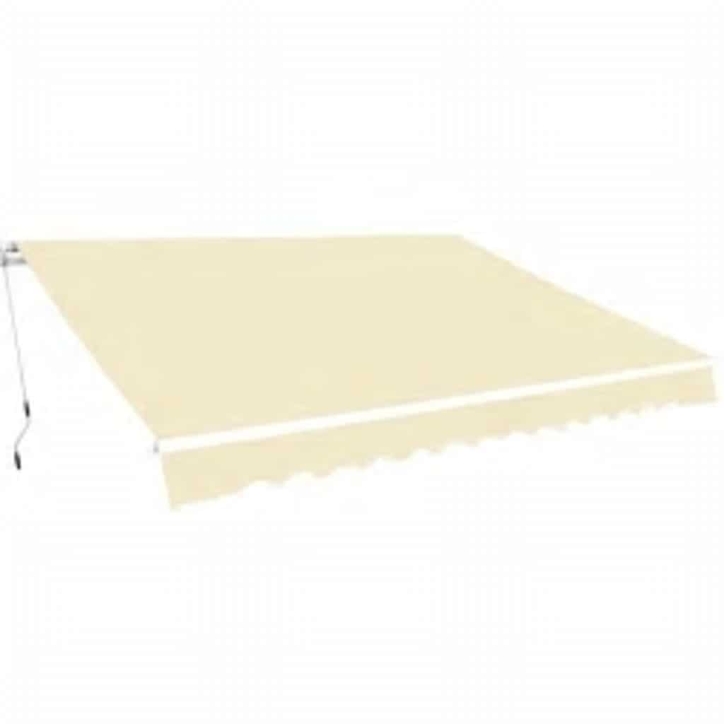 foldemarkise manuel betjening 600 cm cremefarvet