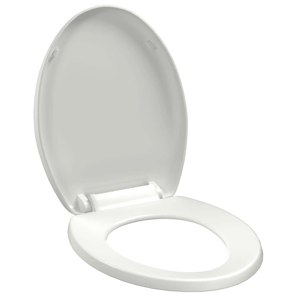 toiletsæde med soft-close og quick release-design hvid