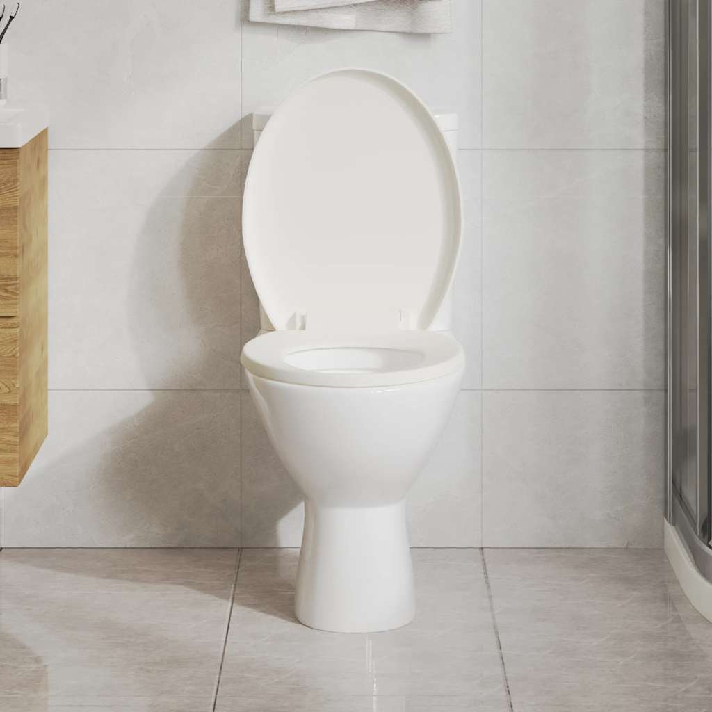 toiletsæde med soft-close og quick release-design hvid