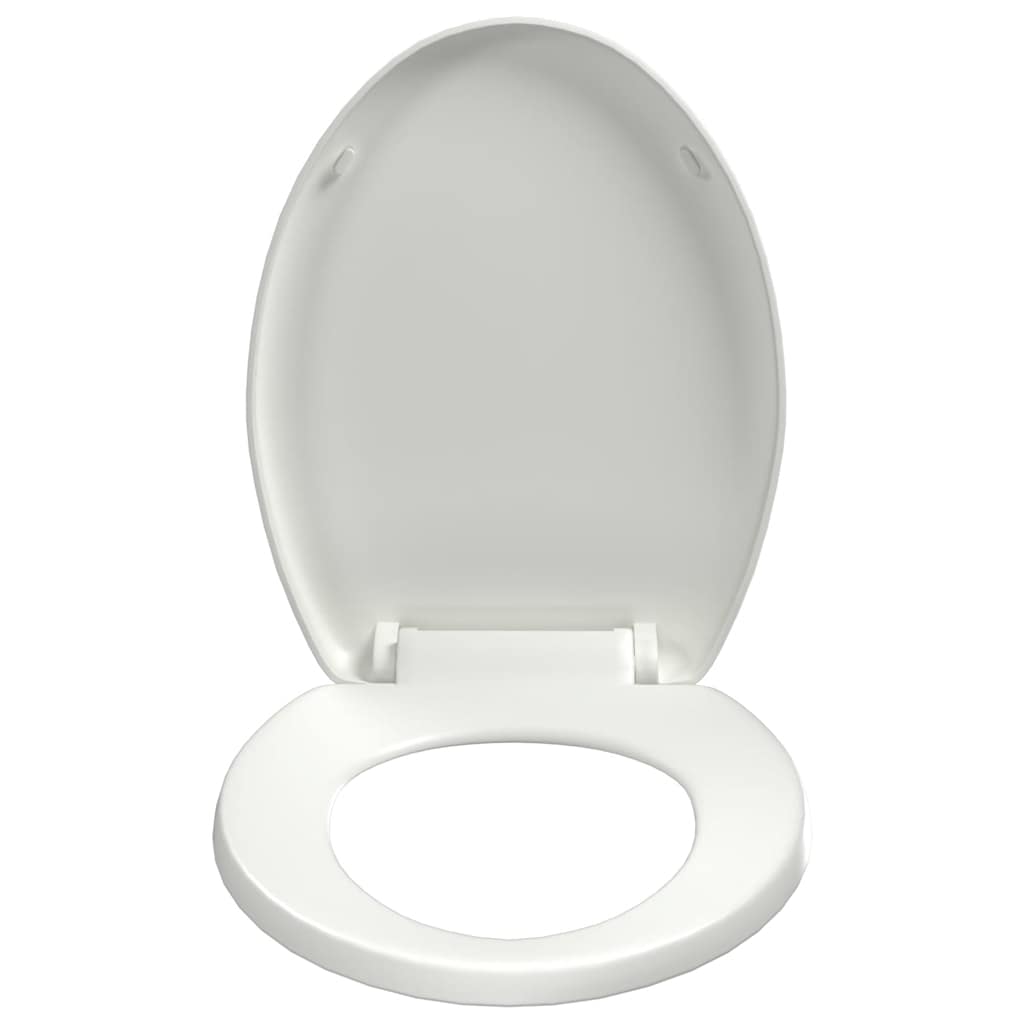 toiletsæde med soft-close og quick release-design hvid