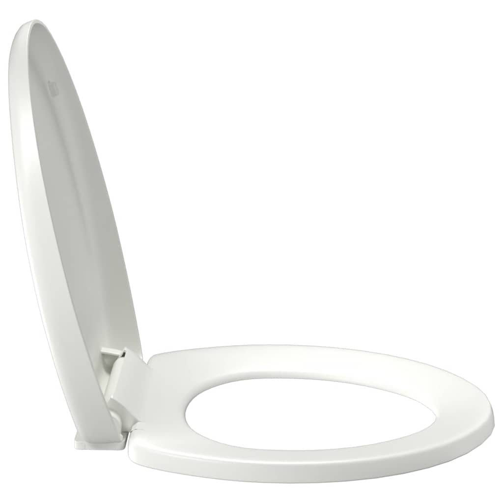 toiletsæde med soft-close og quick release-design hvid