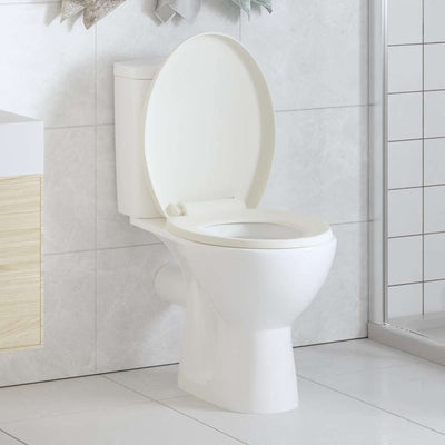 toiletsæde med soft-close og quick release-design hvid