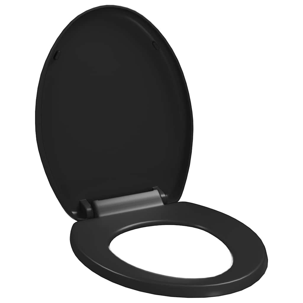 toiletsæde med soft-close og quick release-design sort
