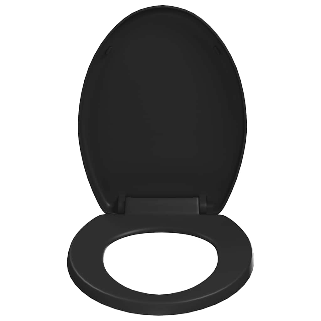 toiletsæde med soft-close og quick release-design sort