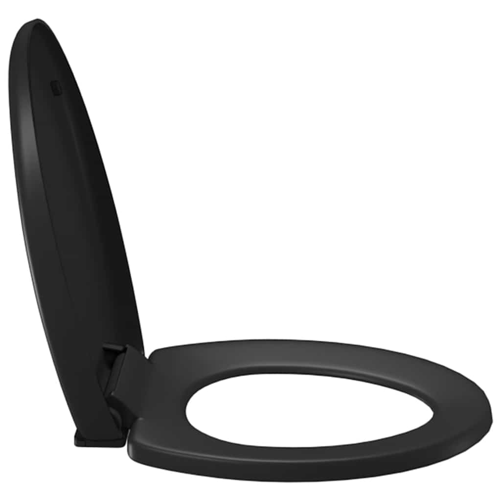 toiletsæde med soft-close og quick release-design sort