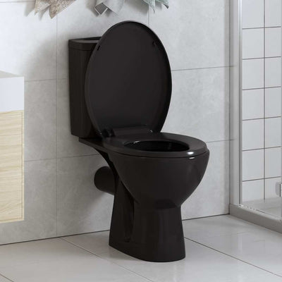 toiletsæde med soft-close og quick release-design sort