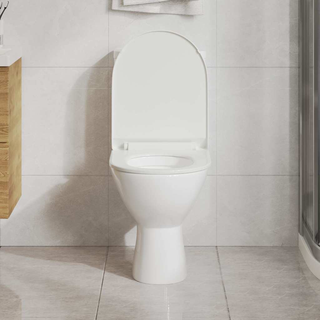toiletsæde med soft-close og quick release-design hvid