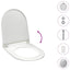 toiletsæde med soft-close og quick release-design hvid