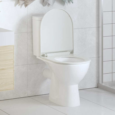toiletsæde med soft-close og quick release-design hvid