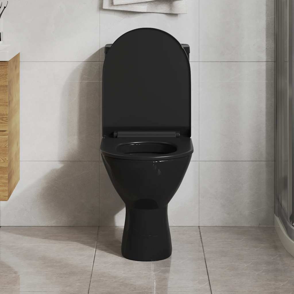 toiletsæde med soft-close og quick release-design sort