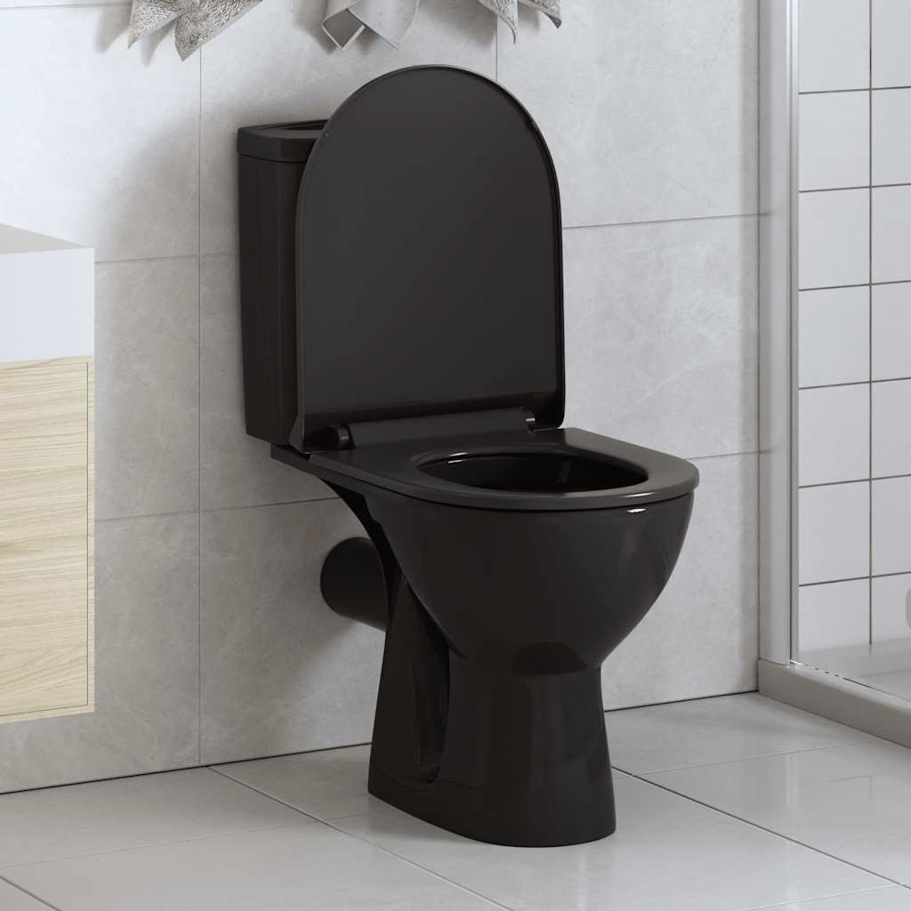 toiletsæde med soft-close og quick release-design sort