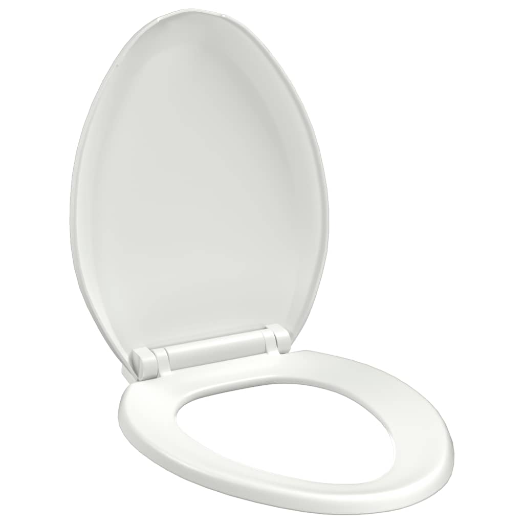 toiletsæde med soft-close og quick release-design hvid