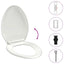 toiletsæde med soft-close og quick release-design hvid