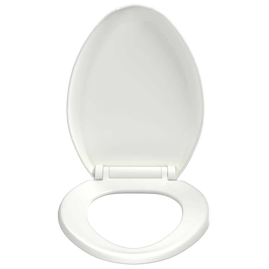 toiletsæde med soft-close og quick release-design hvid