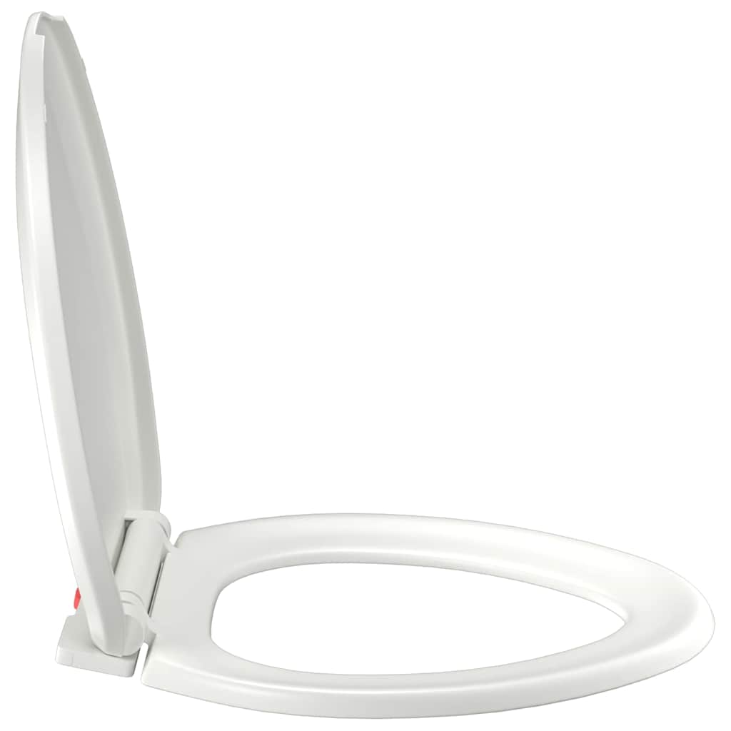 toiletsæde med soft-close og quick release-design hvid