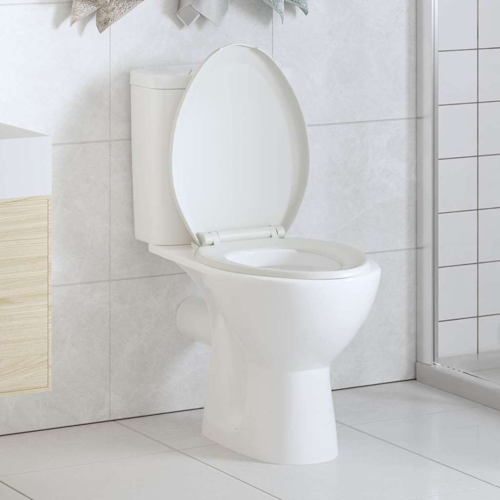 toiletsæde med soft-close og quick release-design hvid