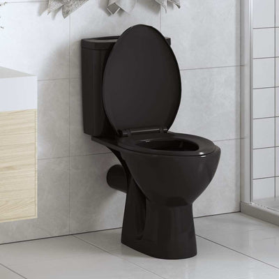 toiletsæde med soft-close og quick release-design sort