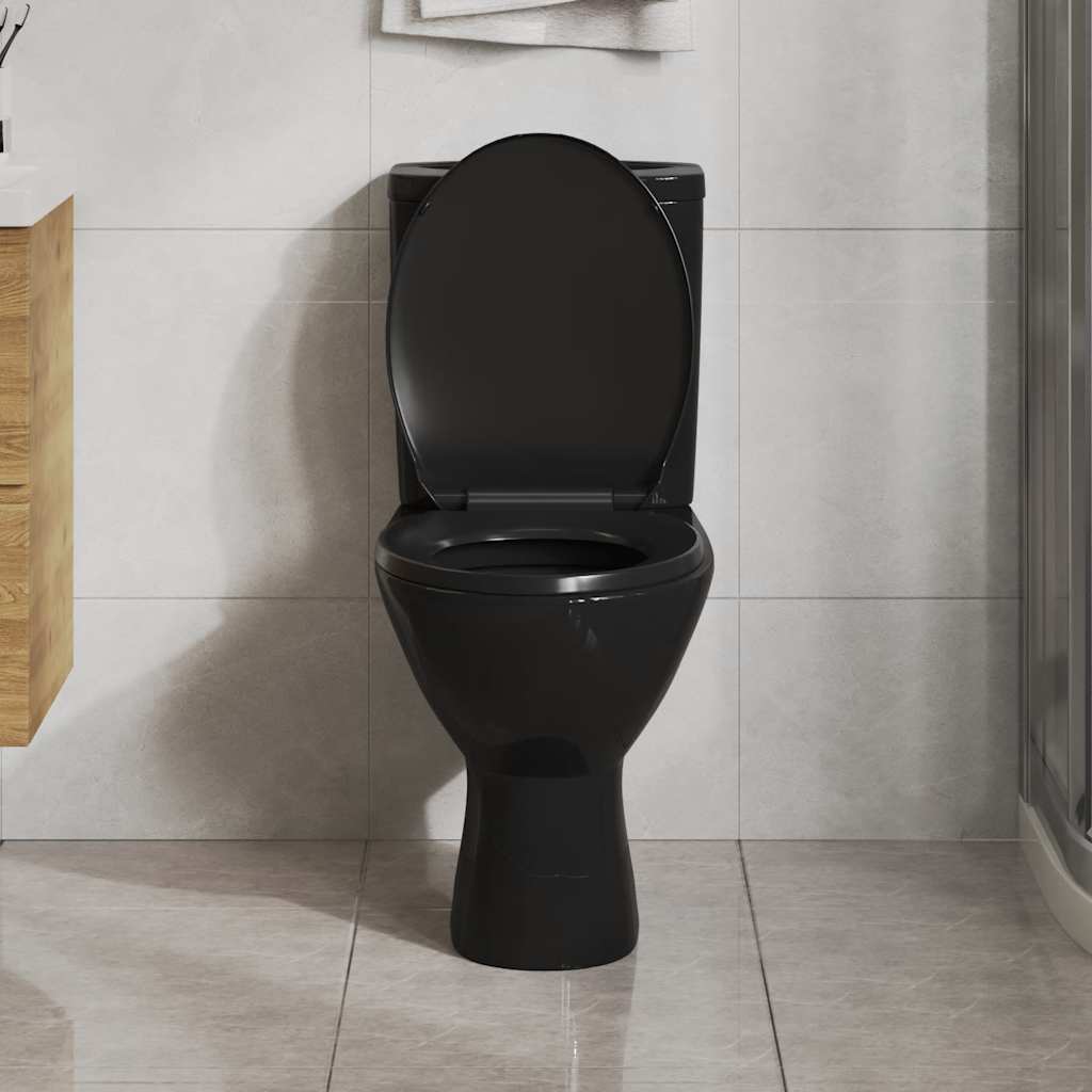 toiletsæde med soft-close og quick release-design sort