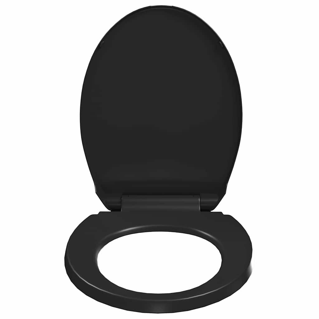 toiletsæde med soft-close og quick release-design sort